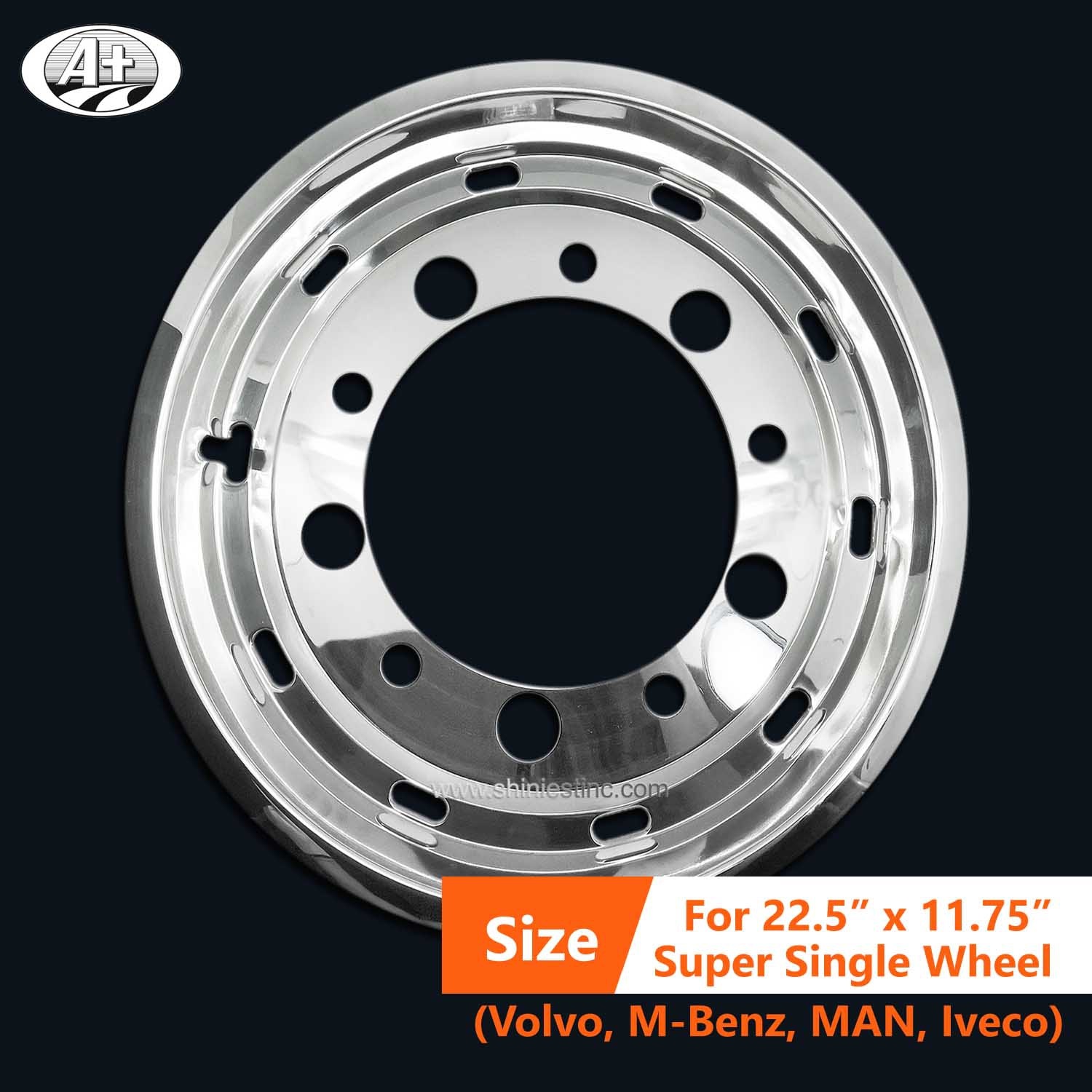 (71225S-120A) 22.5＂x 11.75＂S/S Wheel Liner for Super Single Wheel