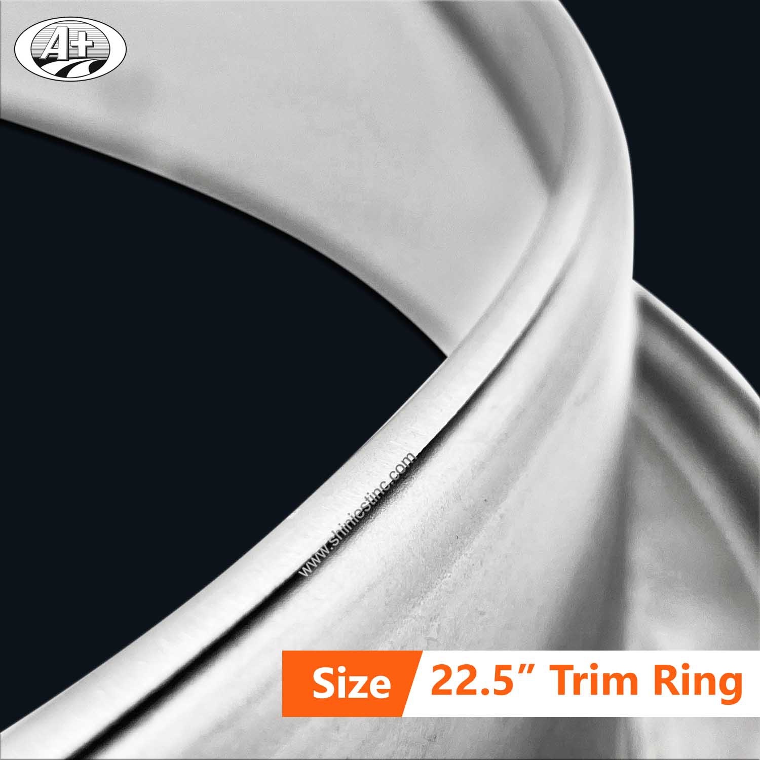 (30225R-82) 22.5＂Stainless Steel Trim Ring for Rear & Super Single Front Wheel (82mm)