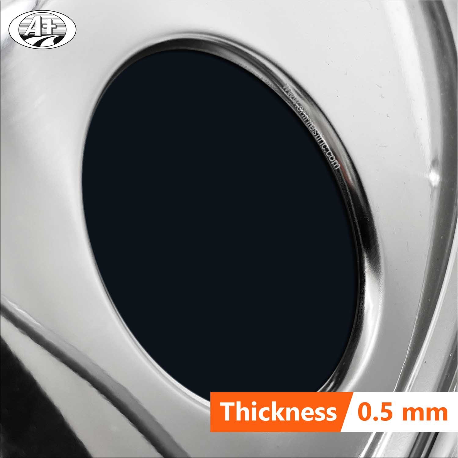 (11225F) 22.5＂Stainless Steel (New Swedish Style) Rear Wheel Cover for Trucks/Buses