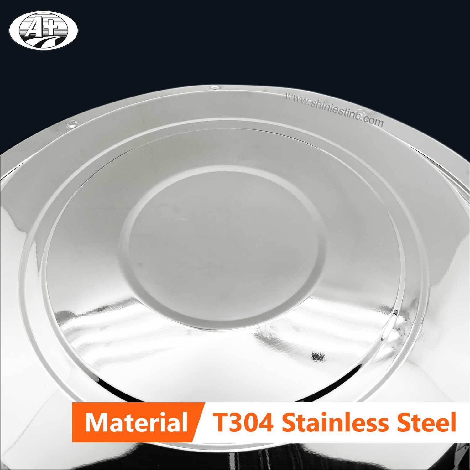 (11225F) 22.5＂Stainless Steel (New Swedish Style) Rear Wheel Cover for Trucks/Buses