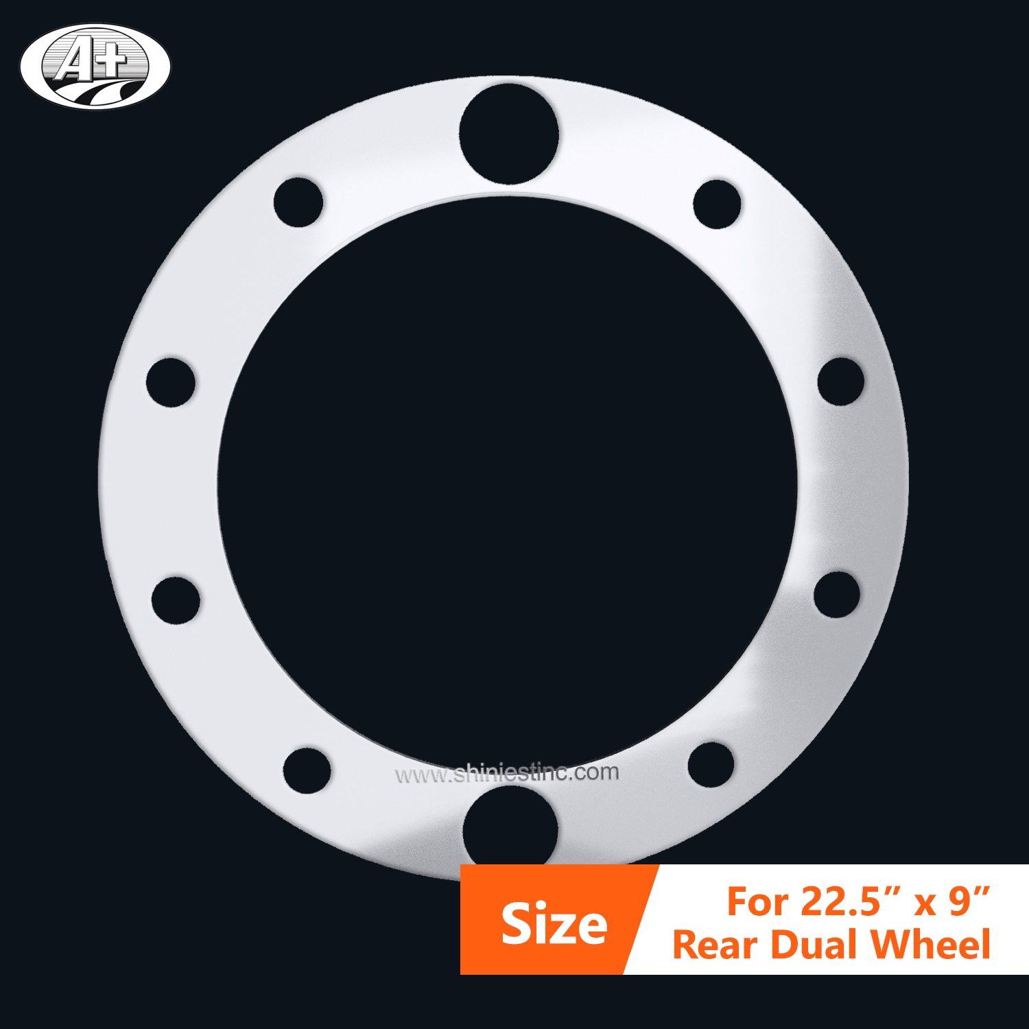 (250RP) S/S Axle Cover Fixing Ring for 22.5＂x 9.0＂Rear Wheel Axle