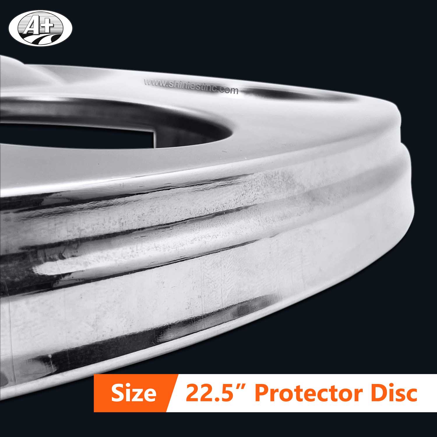 (15225F-A-A3) 22.5＂T304 S/S Protector Cover for Steel Wheel (3 Brackets)