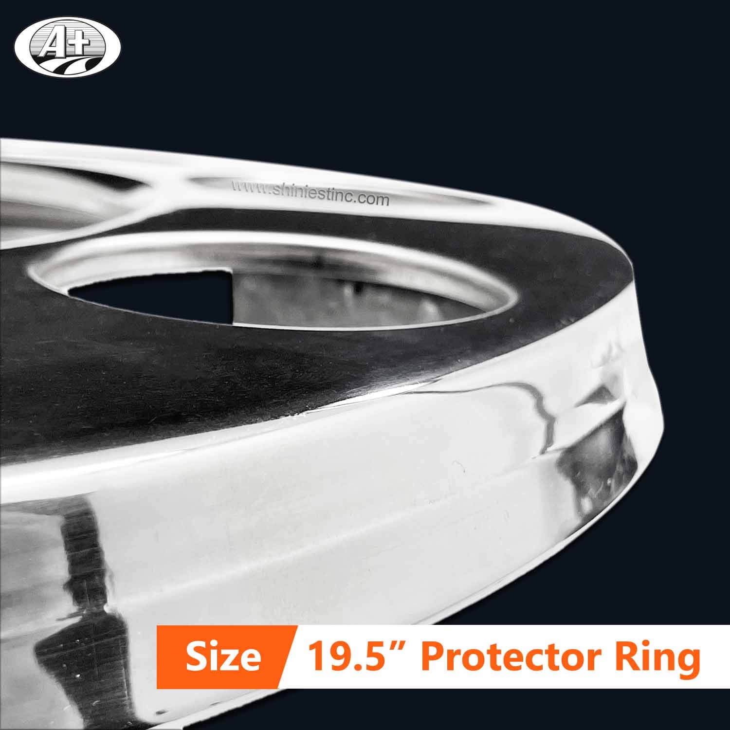 (16195F) 19.5＂T304 S/S Protector Cover with Open Center for Trucks/Buses