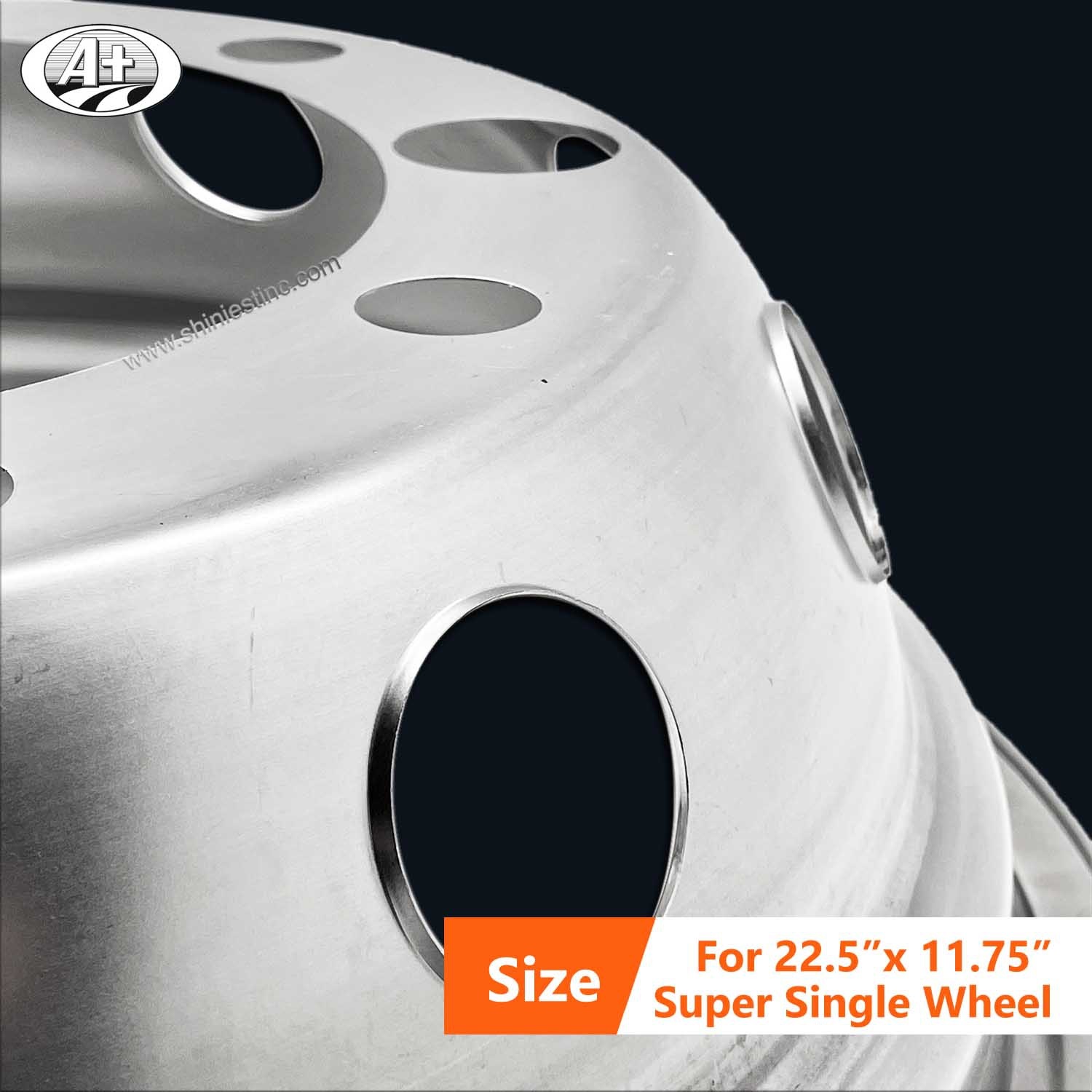 (73225S) 22.5＂x 11.75＂S/S Super Single Wheel Liner for Trucks and Buses