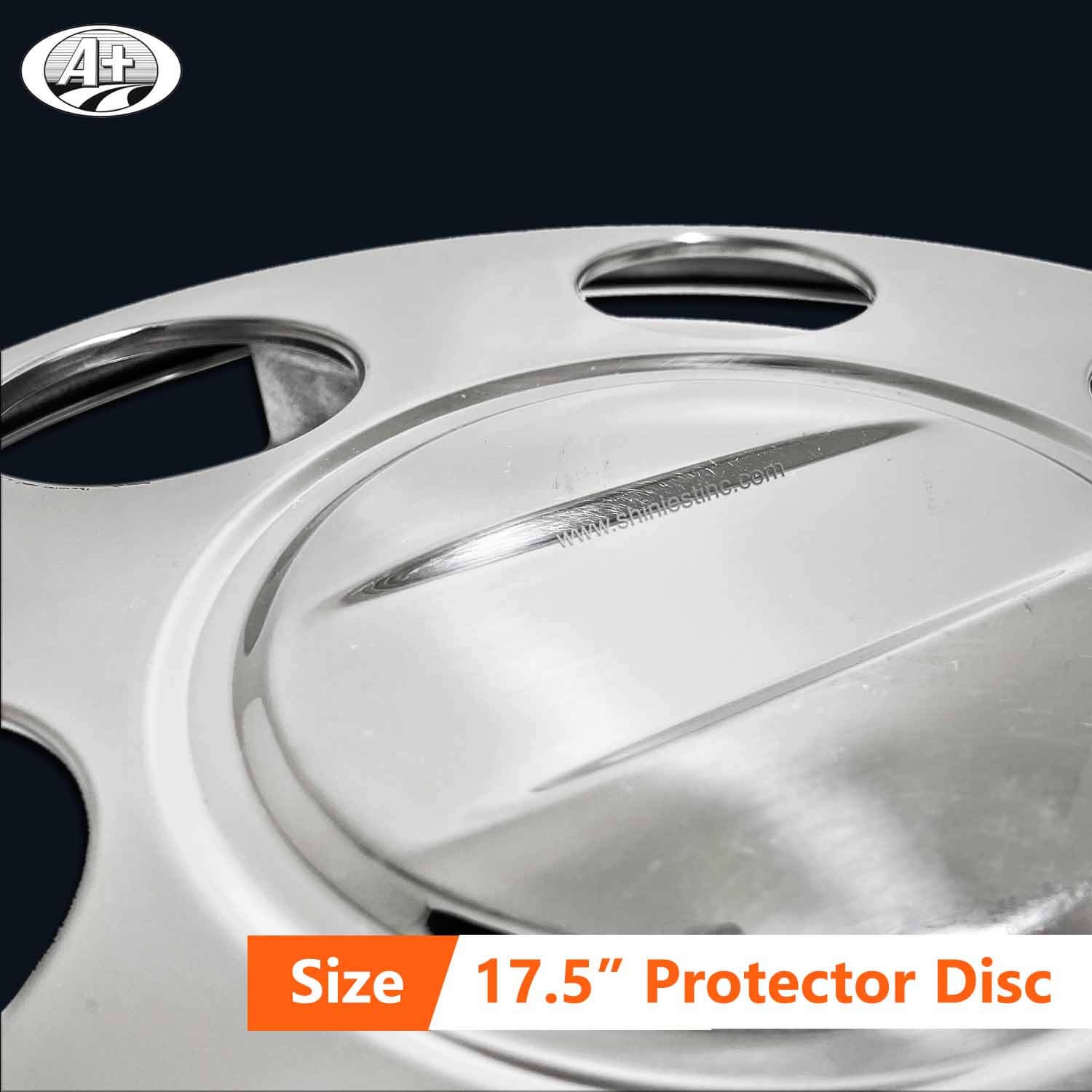 (15175F-P-A-205) 17.5＂T304 S/S Protector Cover with Plain Flat Center/Pressed Crossbar