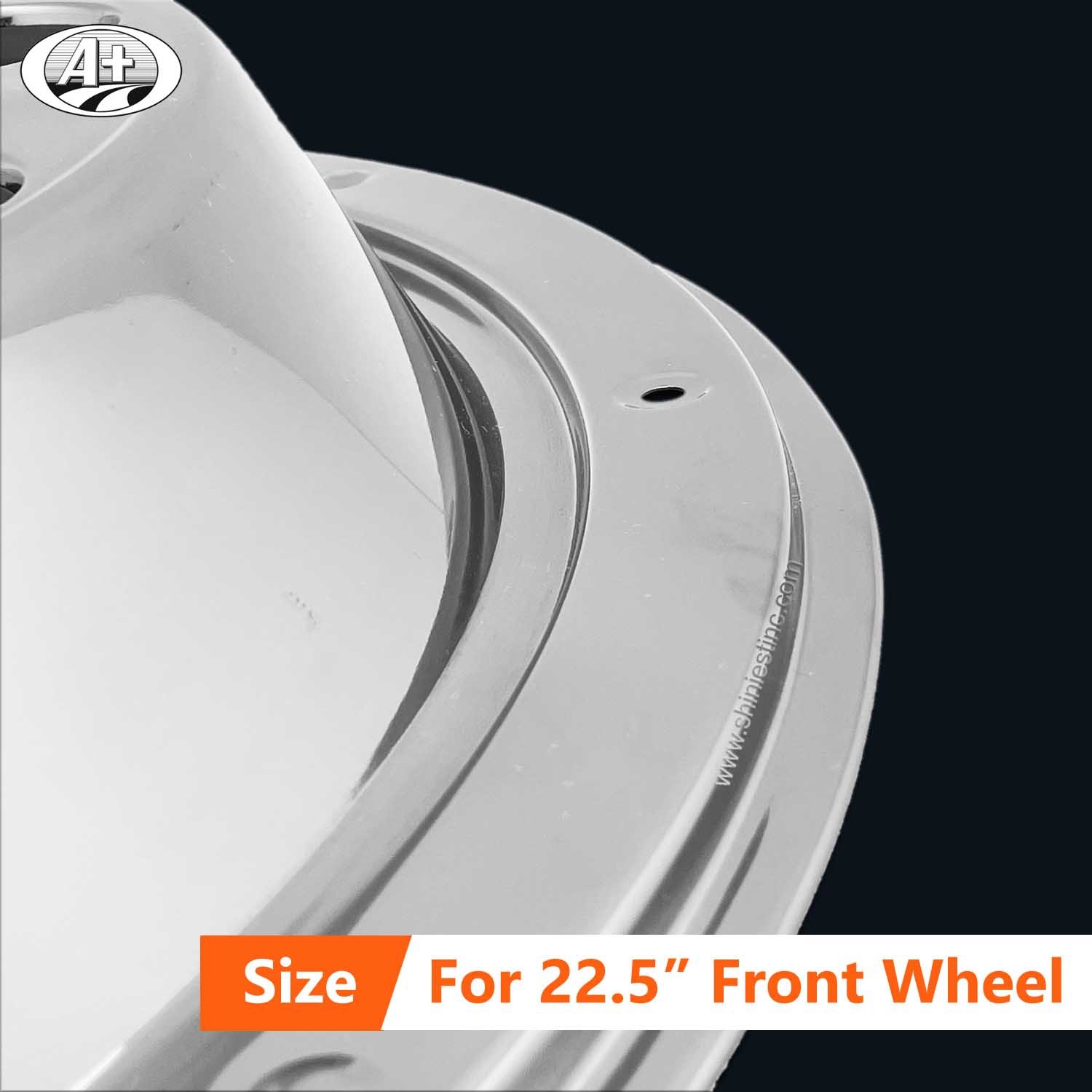 (10225F-A) 22.5＂Stainless Steel Front Wheel Cover for Trucks/Buses