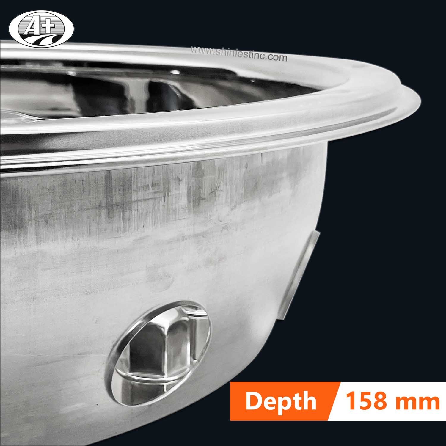 (21225R-A) 22.5＂Stainless Steel (Super Deluxe Style) Rear Wheel Cover for Trucks/Buses