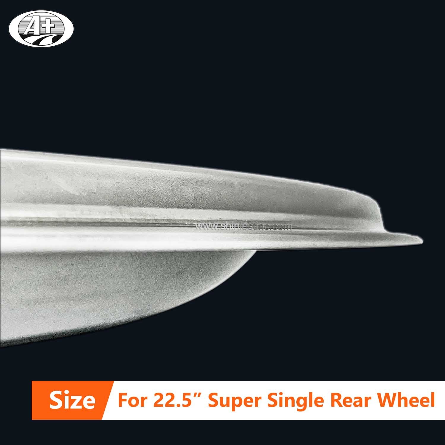 (40225S) 22.5＂Stainless Steel Trim Ring for Super Single Wheel