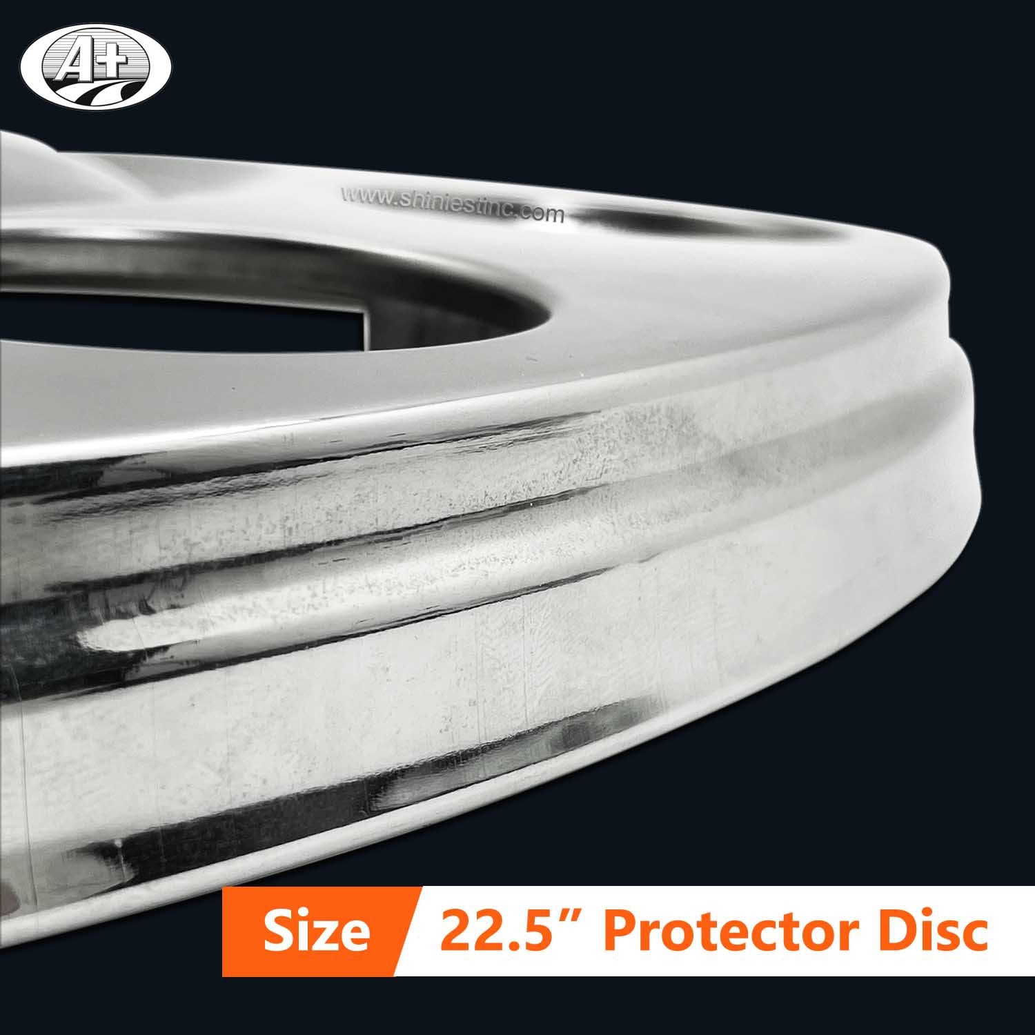 (15225F-A) 22.5＂T304 S/S Protector Cover for Steel Wheel (2 Brackets)