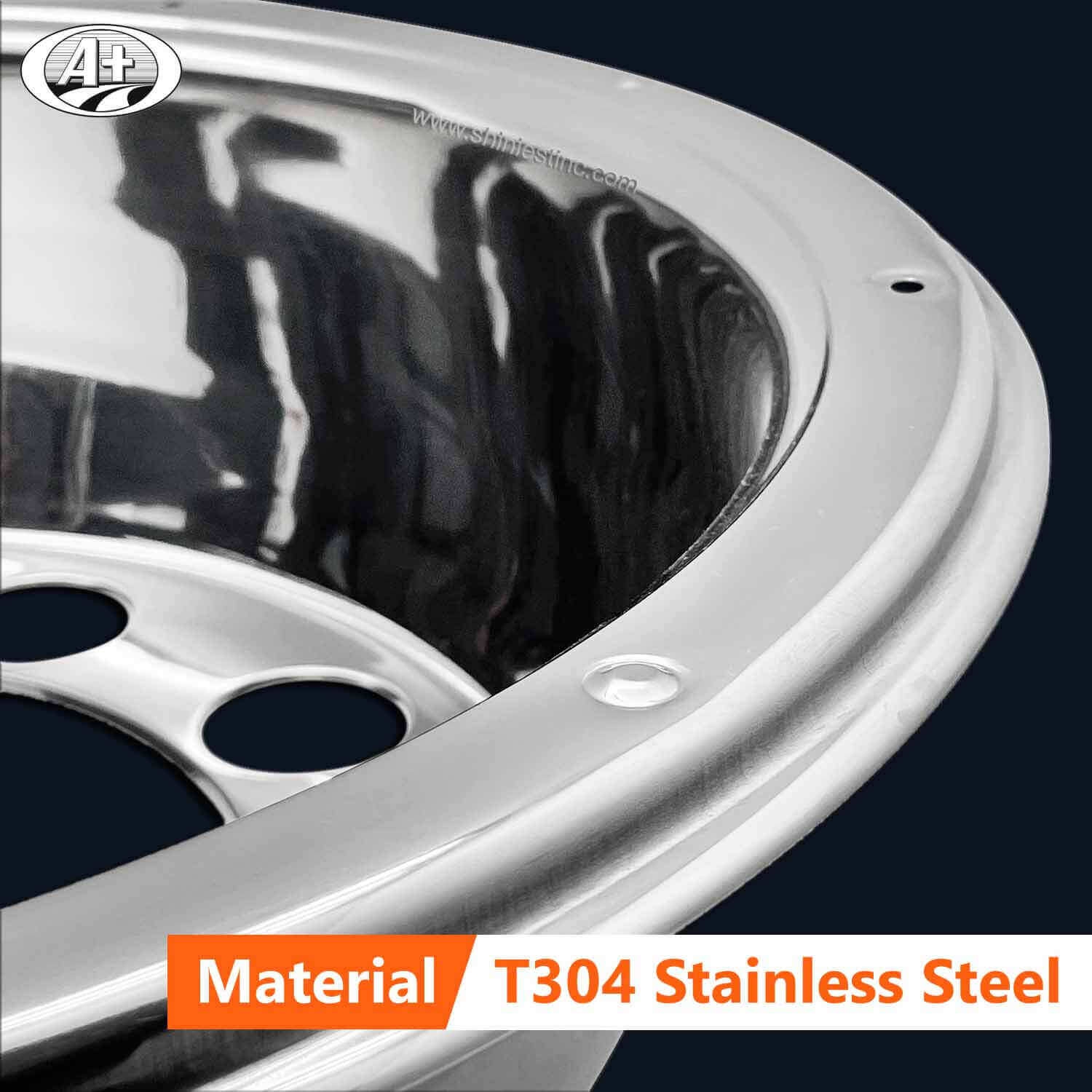 (31225R-A-US) 22.5＂T304 Stainless Steel Deep Wheel Liner for Trucks/Buses