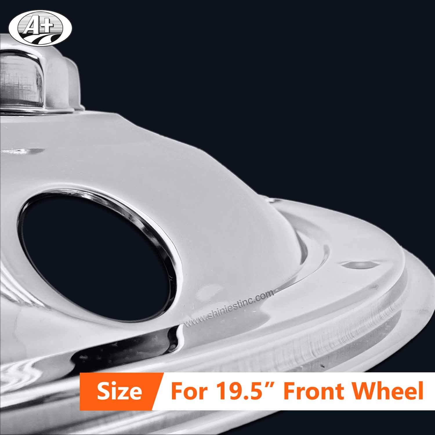 (20195F-A) 19.5＂T304 Stainless Steel (Deluxe Style) Front Wheel Trim