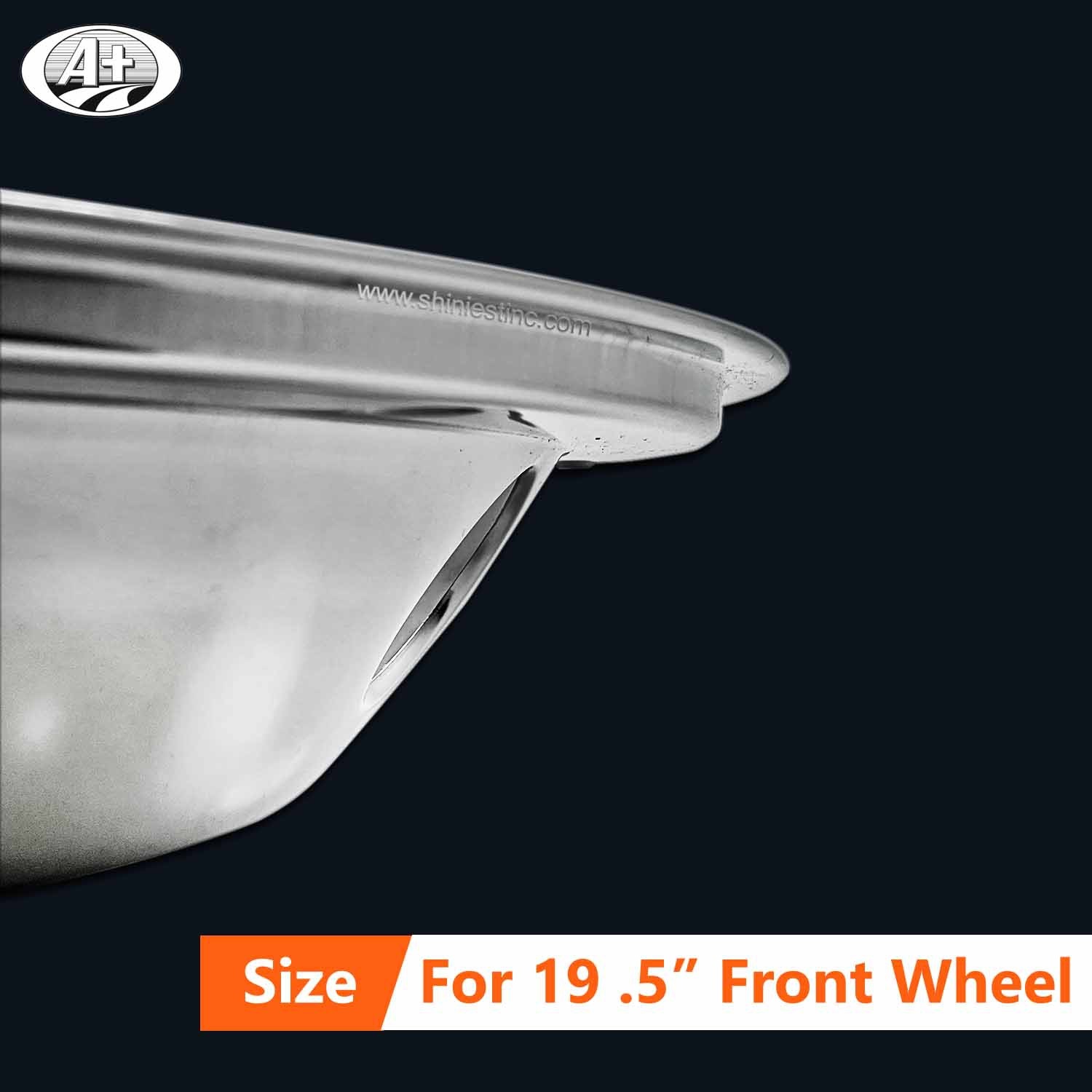 (11195F) 19.5＂Stainless Steel (New Swedish Style) Front Wheel Trim for Trucks/Buses