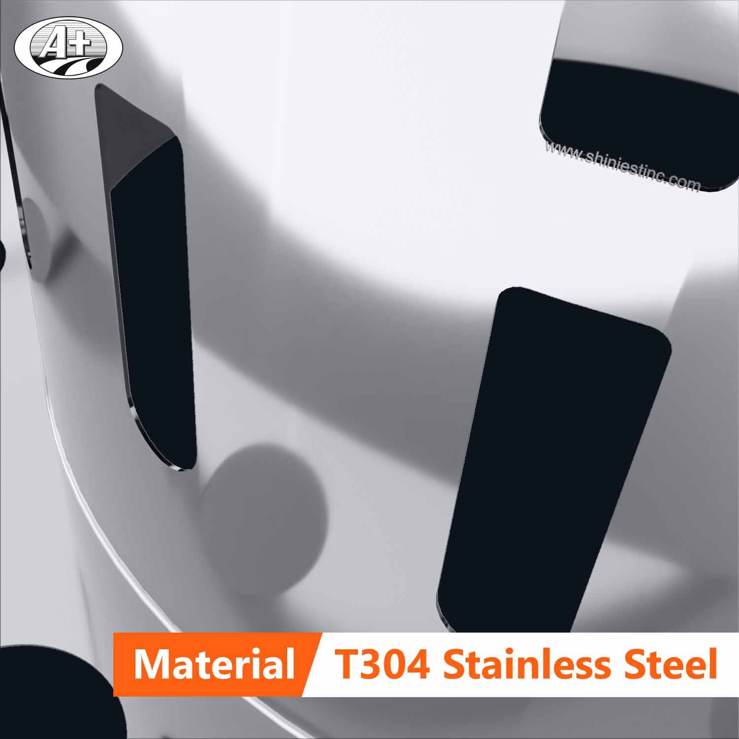 (195AC-A) T304 Stainless Steel Axle Cover for 19.5＂Rear Wheel Axle