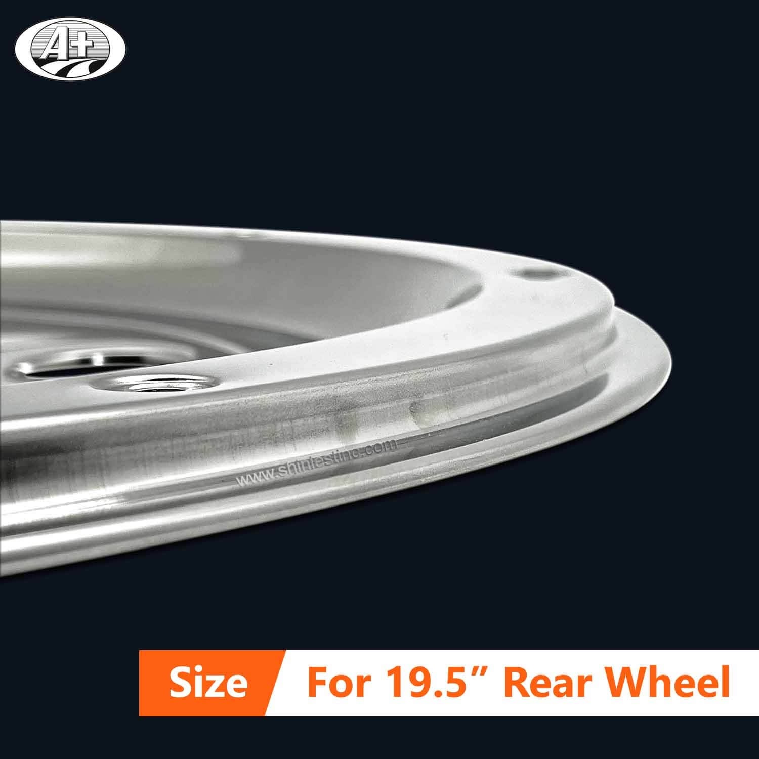 (10195R-A) 19.5＂T304 Stainless Steel (Standard Style) Rear Wheel Trim for Trucks/Buses