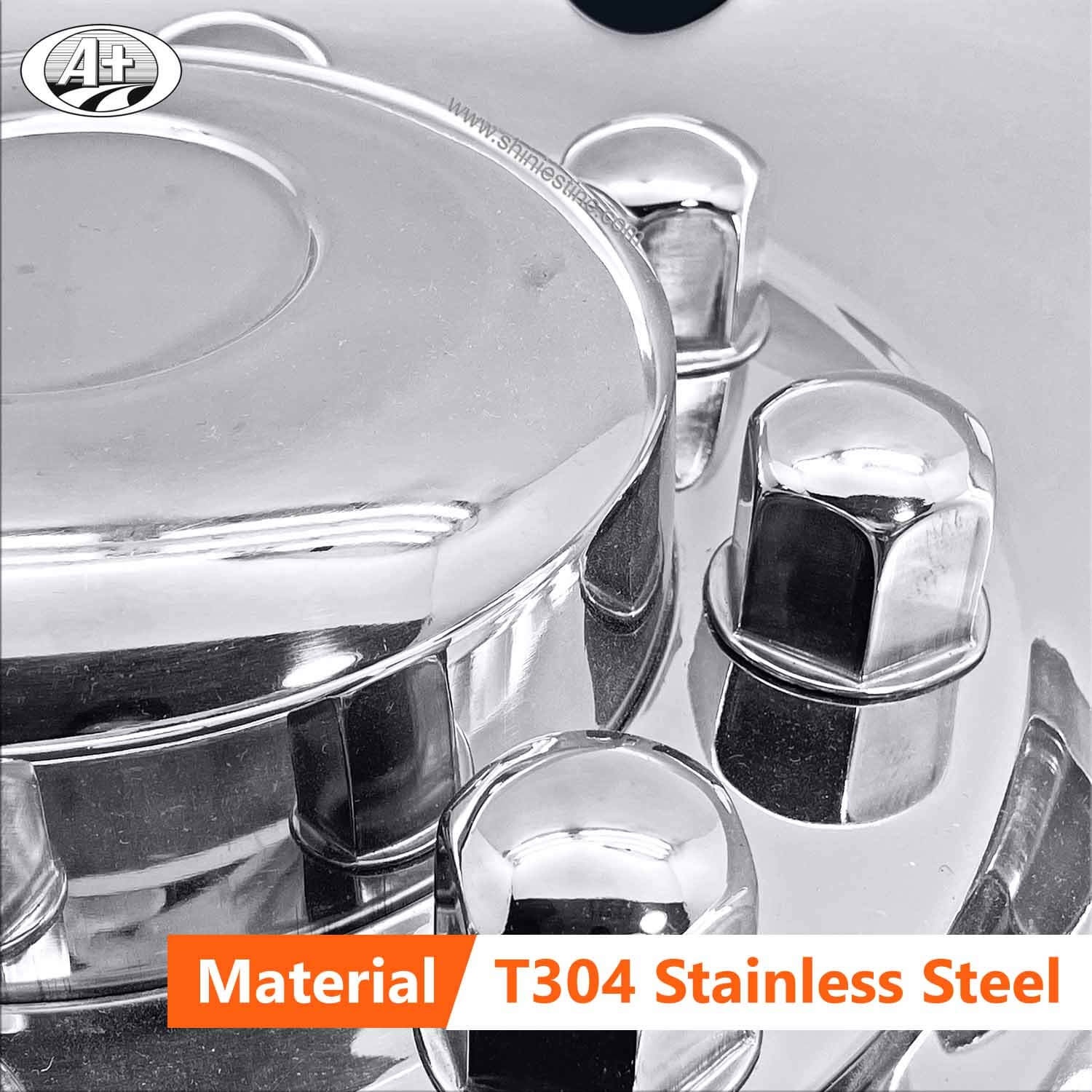 (20195R-A) 19.5＂T304 Stainless Steel (Deluxe Style) Rear Wheel Trim