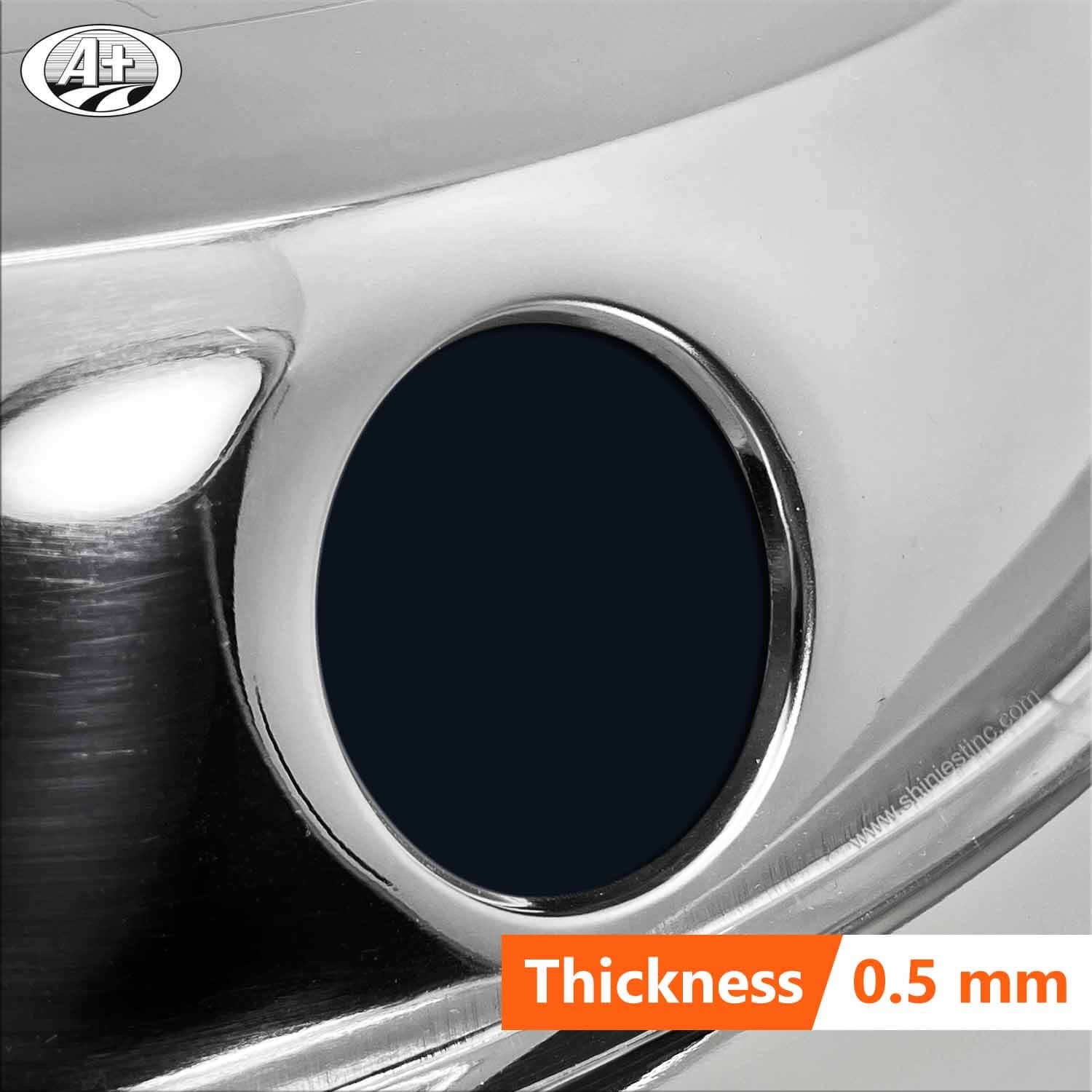 (10175F-A) 17.5＂Stainless Steel Front Wheel Trim (Standard Style) for Trucks/Buses