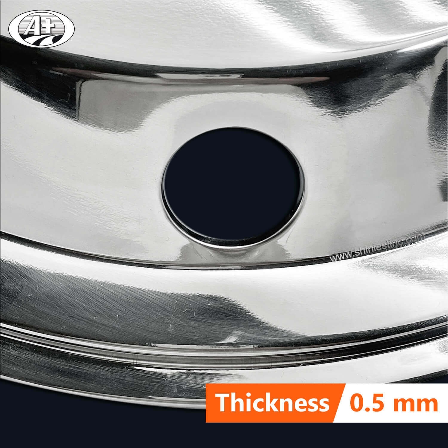 (11175F) 17.5＂T304 S/S (New Swedish Style) Front Wheel Trim for Trucks/Buses