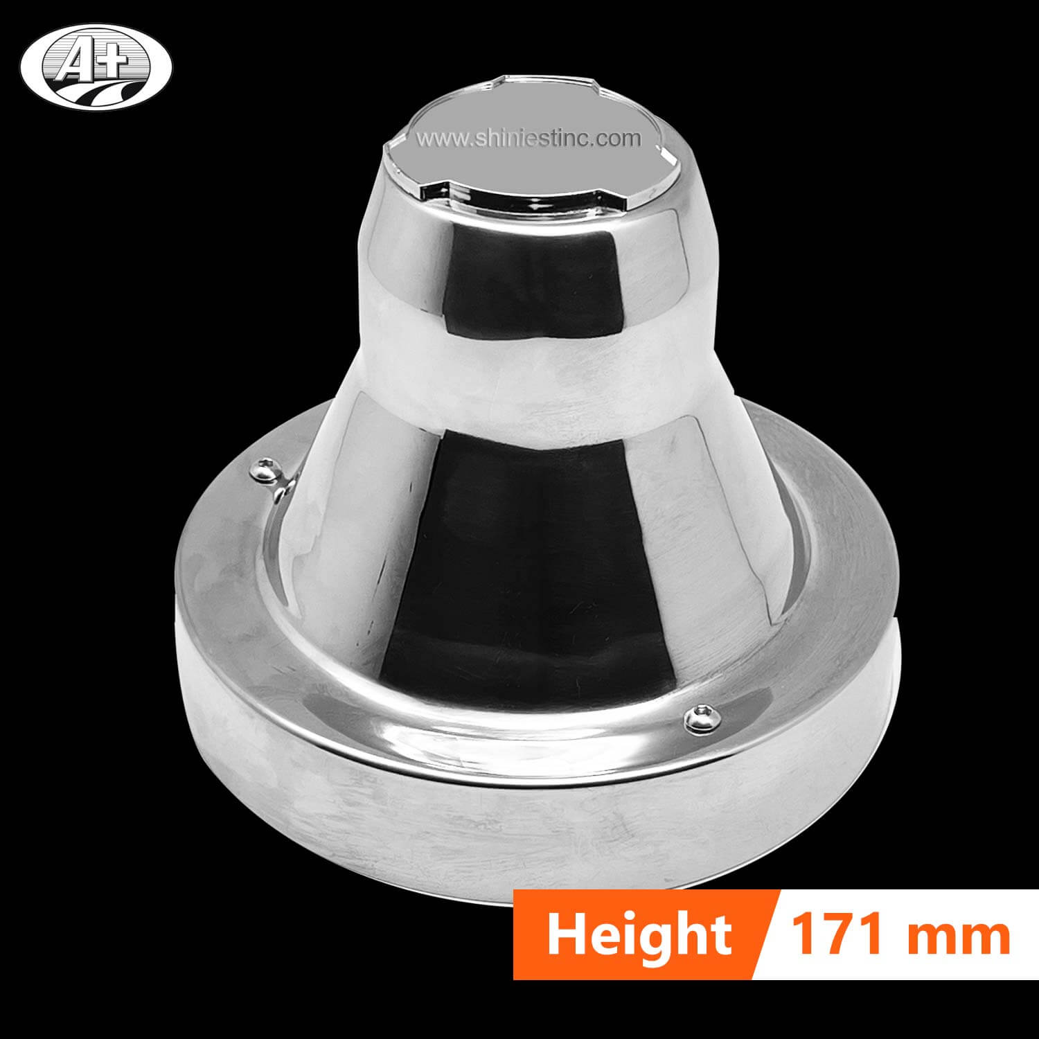 (225S-CAP) 22.5＂T304 S/S Axle Cover for Scania Rear Axle, for Aluminum/Steel Wheel