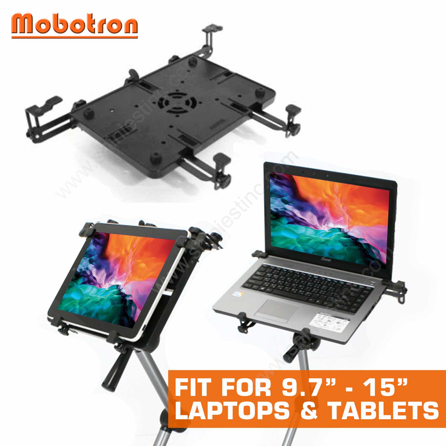 Mobotron MS-426 Universal truck laptop mount and tablet mount_fit for 9.7