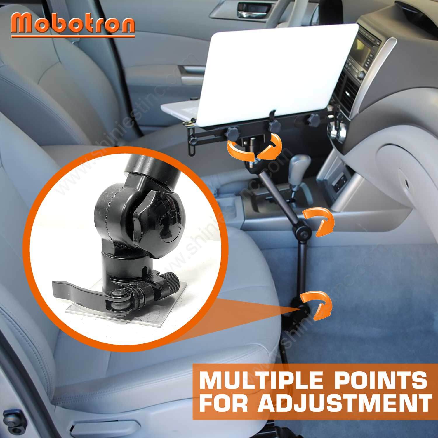 Mobotron MS-426 Universal truck laptop mount and tablet mount_multiple points for easy adjustment