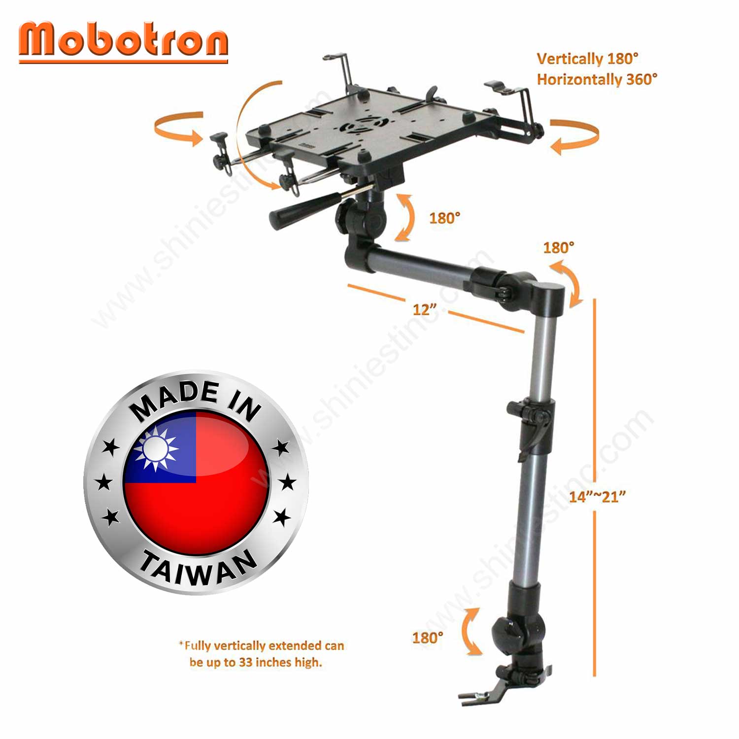 (Heavy-duty) Universal Laptop Mount and Tablet Mount_MS-526_universal laptop holder and macbook holder_180 & 360 degree rotation